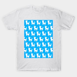 Chihuahua silhouette print (large) turquoise T-Shirt